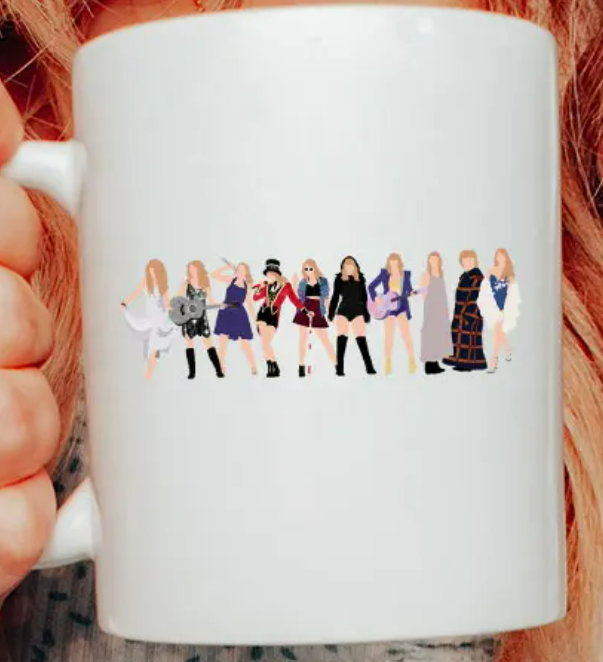 Taylor Era's - Pop Music Outfits 15 oz Coffee Mug